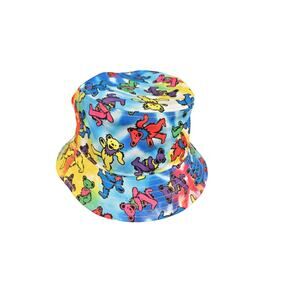 Grateful Dead Bucket Hat Dancing Bears Tie Dye Multicolored One Size 2021